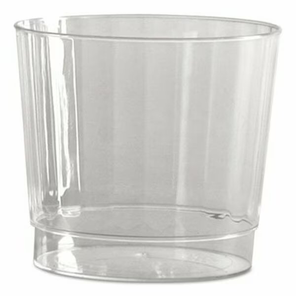 WNA, CLASSIC CRYSTAL PLASTIC TUMBLERS, 9 OZ., CLEAR, FLUTED, ROCKS SQUAT, 12PK, Wna, Mfr#: CCR9240
